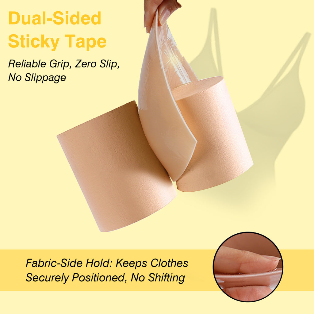 Invisible Push Up Bra Inserts for Large Bust | No Bra Needed Instant Lift Adhesive Pads